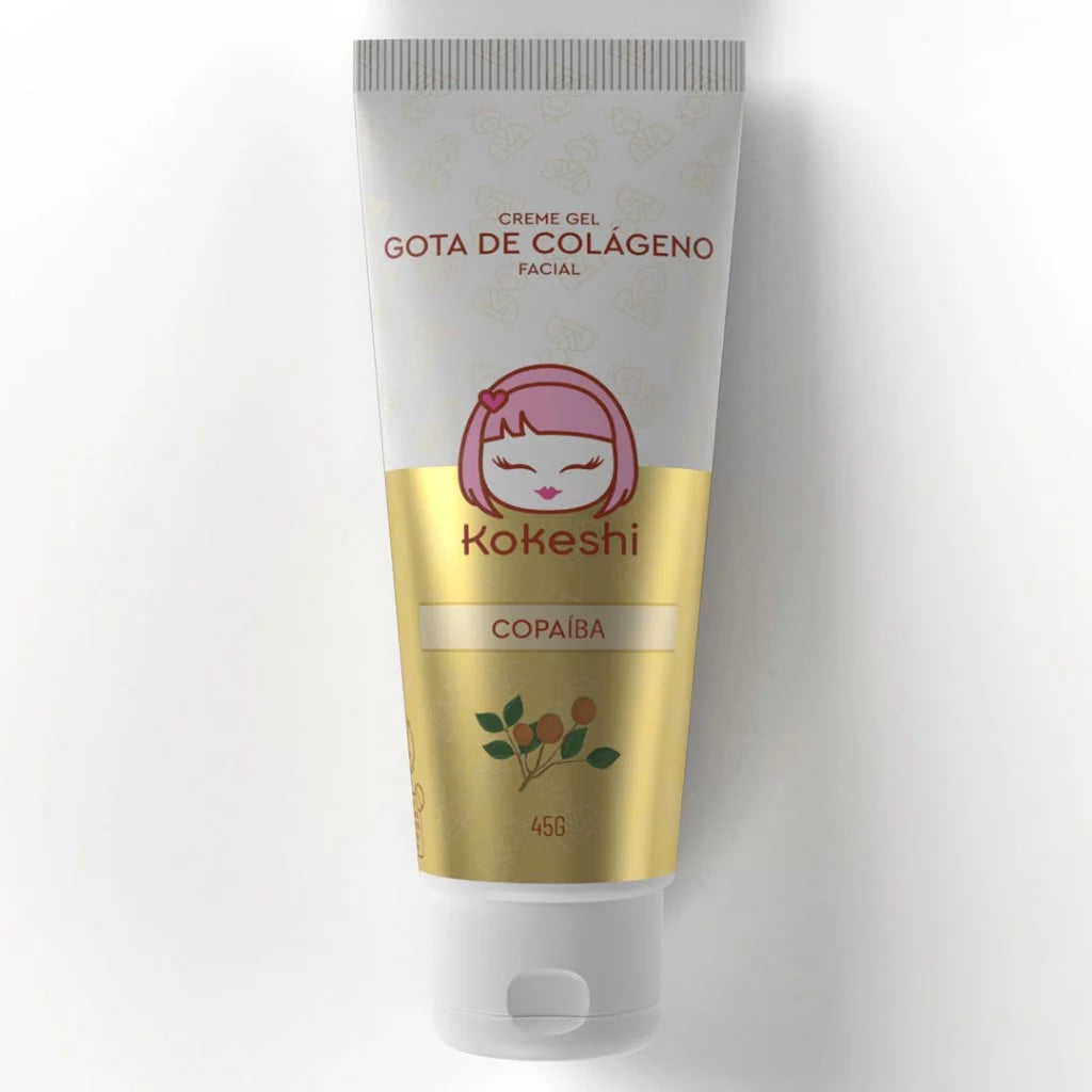 Creme Gel Regenerador Facial Gota de Colágeno Kokeshi 45g